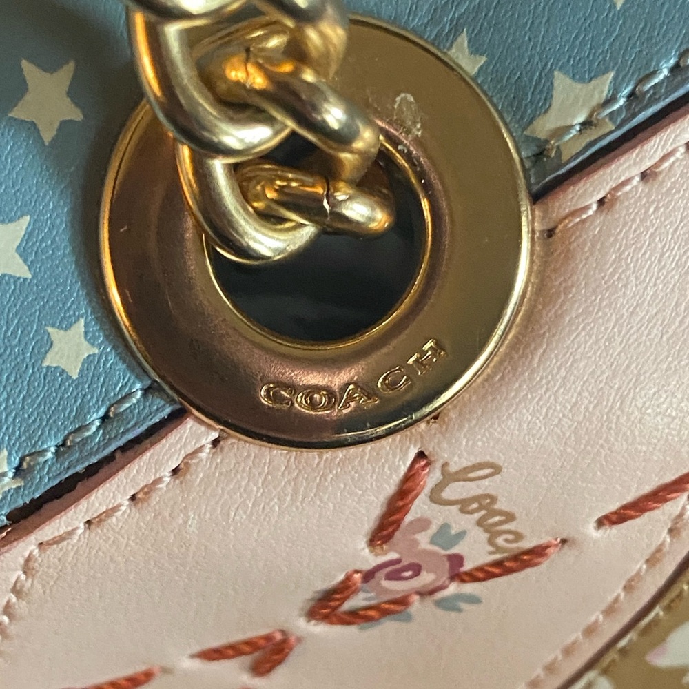 Coach Cassidy Crossbody in Signature Canvas with Star Patchwork NWT - Picture 9 of 16